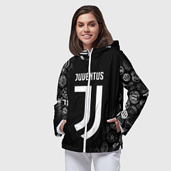 Ветровка с капюшоном женская JUVENTUS, цвет: 3D-белый — фото 2