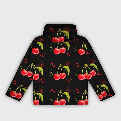 Женская ветровка Вишенки / 3D-Белый – фото 2