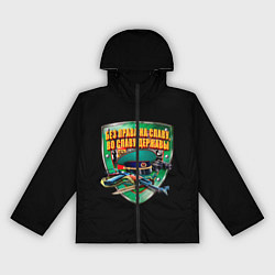 Ветровка с капюшоном женская Без права на славу во славу державы, цвет: 3D-черный