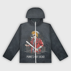 Ветровка с капюшоном женская Punk??s Not Dead, цвет: 3D-белый