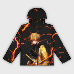 Ветровка с капюшоном женская KIMETSU NO YAIBA, цвет: 3D-черный