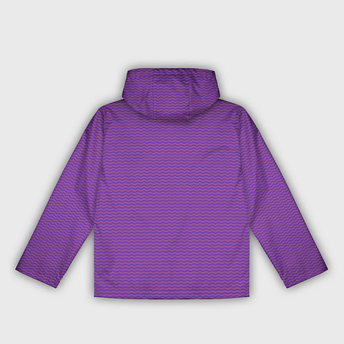 Женская ветровка Фиолетовая волна / 3D-Белый – фото 2