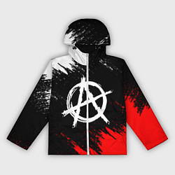 Ветровка с капюшоном женская АНАРХИЯ, цвет: 3D-белый