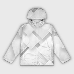 Ветровка с капюшоном женская Геометрическая Абстракция, цвет: 3D-белый