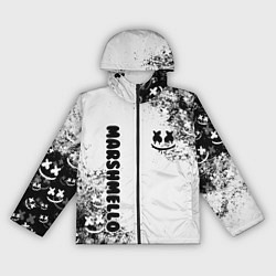 Ветровка с капюшоном женская Marshmello, цвет: 3D-черный