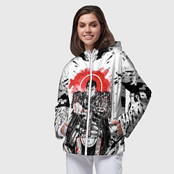 Ветровка с капюшоном женская BERSERK, цвет: 3D-белый — фото 2