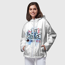 Ветровка с капюшоном женская LIFE IS STRANGE, цвет: 3D-белый — фото 2