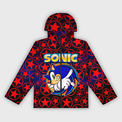 Ветровка с капюшоном женская Sonic, цвет: 3D-черный