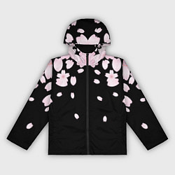 Ветровка с капюшоном женская САКУРА, цвет: 3D-черный