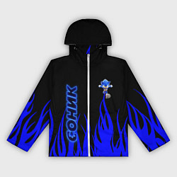 Ветровка с капюшоном женская Sonic, цвет: 3D-белый