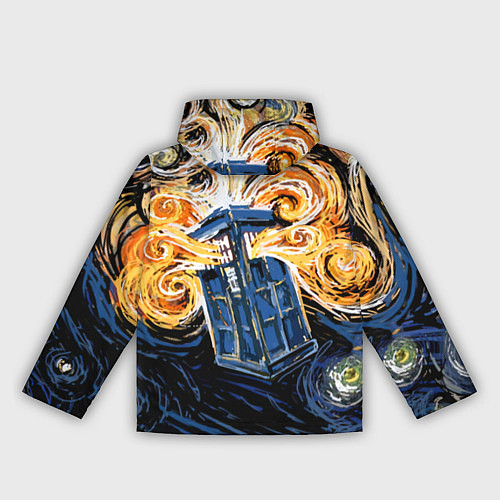 Женская ветровка Van Gogh Tardis / 3D-Белый – фото 2