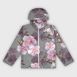 Ветровка с капюшоном женская САКУРА, цвет: 3D-белый