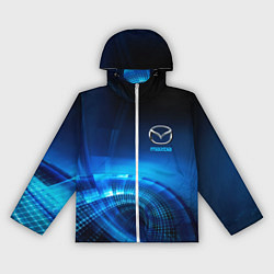 Ветровка с капюшоном женская MAZDA, цвет: 3D-белый