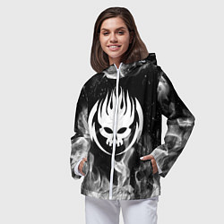 Ветровка с капюшоном женская THE OFFSPRING, цвет: 3D-белый — фото 2