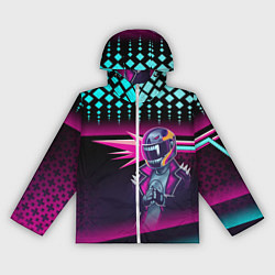 Ветровка с капюшоном женская НЕОНОВЫЙ ГОНЩИК, цвет: 3D-белый