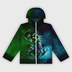 Ветровка с капюшоном женская PREDATOR, цвет: 3D-белый