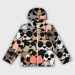 Ветровка с капюшоном женская Серьезные псы, цвет: 3D-белый