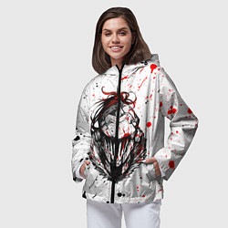 Ветровка с капюшоном женская УБИЙЦА ГОБЛИНОВ, цвет: 3D-черный — фото 2