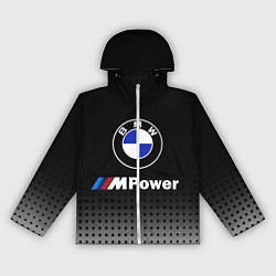 Ветровка с капюшоном женская BMW, цвет: 3D-белый