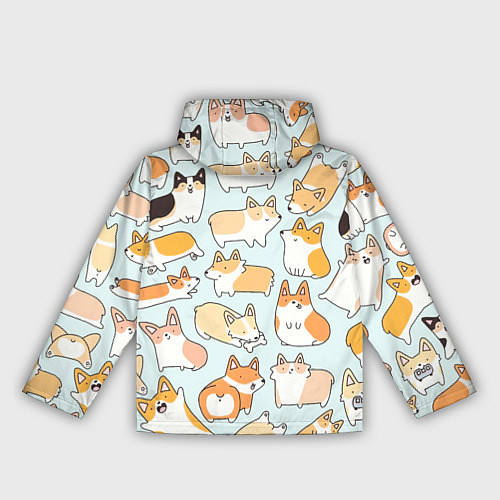 Женская ветровка Милые корги / 3D-Белый – фото 2