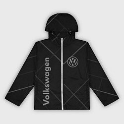 Ветровка с капюшоном женская VOLKSWAGEN, цвет: 3D-белый