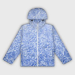 Женская ветровка Волны на голубом фоне