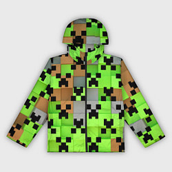 Ветровка с капюшоном женская Minecraft, цвет: 3D-черный