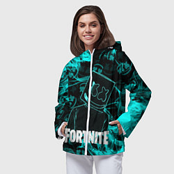 Ветровка с капюшоном женская Fortnite Marshmello, цвет: 3D-белый — фото 2