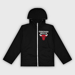 Ветровка с капюшоном женская CHICAGO BULLS, цвет: 3D-белый
