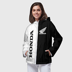 Ветровка с капюшоном женская HONDA, цвет: 3D-белый — фото 2