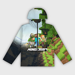 Ветровка с капюшоном женская Minecraft, цвет: 3D-черный