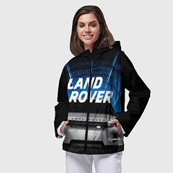 Ветровка с капюшоном женская LAND ROVER, цвет: 3D-черный — фото 2