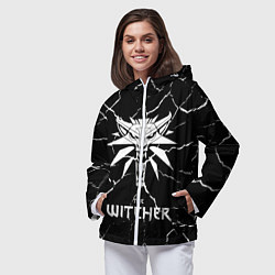 Ветровка с капюшоном женская The Witcher, цвет: 3D-белый — фото 2
