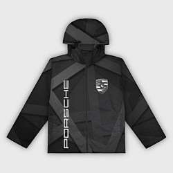 Ветровка с капюшоном женская PORSCHE, цвет: 3D-черный