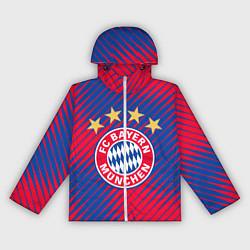 Ветровка с капюшоном женская BAYERN MUNCHEN, цвет: 3D-белый