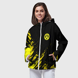 Ветровка с капюшоном женская BORUSSIA, цвет: 3D-белый — фото 2