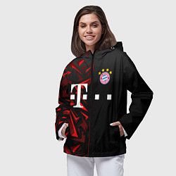 Ветровка с капюшоном женская FC Bayern Munchen Форма, цвет: 3D-черный — фото 2