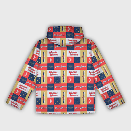 Женская ветровка Паттерн Чудо-женщина / 3D-Черный – фото 2