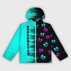 Ветровка с капюшоном женская Marshmello, цвет: 3D-белый