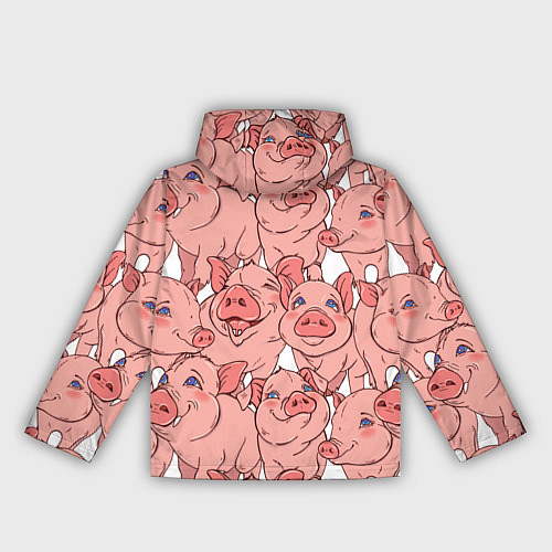 Женская ветровка Свиньи / 3D-Белый – фото 2