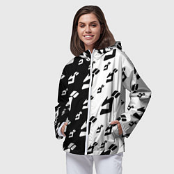 Ветровка с капюшоном женская JoJo Bizarre Adventure, цвет: 3D-белый — фото 2