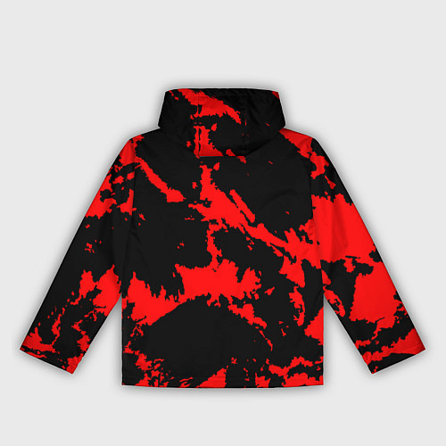 Женская ветровка Красный на черном / 3D-Белый – фото 2