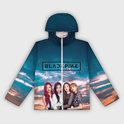 Ветровка с капюшоном женская BlackPink, цвет: 3D-белый