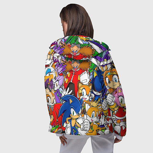 Женская ветровка Sonic / 3D-Черный – фото 4