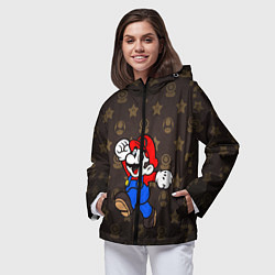 Ветровка с капюшоном женская Mario, цвет: 3D-черный — фото 2