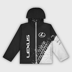 Ветровка с капюшоном женская LEXUS ЛЕКСУС, цвет: 3D-белый
