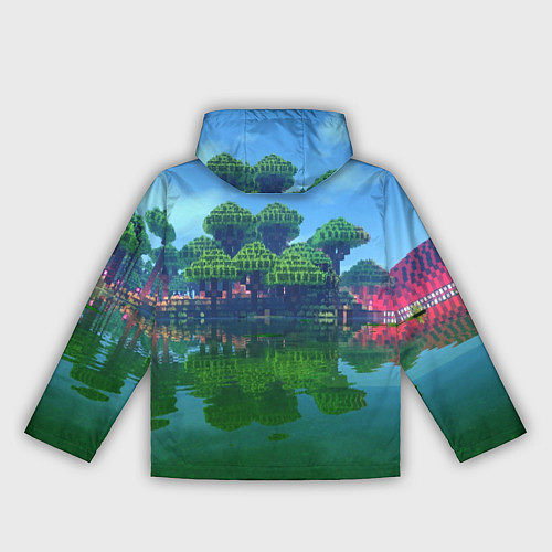 Женская ветровка Minecraft / 3D-Белый – фото 2