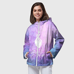 Ветровка с капюшоном женская Stray Kids, цвет: 3D-белый — фото 2