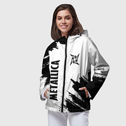 Ветровка с капюшоном женская METALLICA МЕТАЛЛИКА, цвет: 3D-черный — фото 2