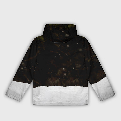 Женская ветровка Лиса и снег / 3D-Черный – фото 2